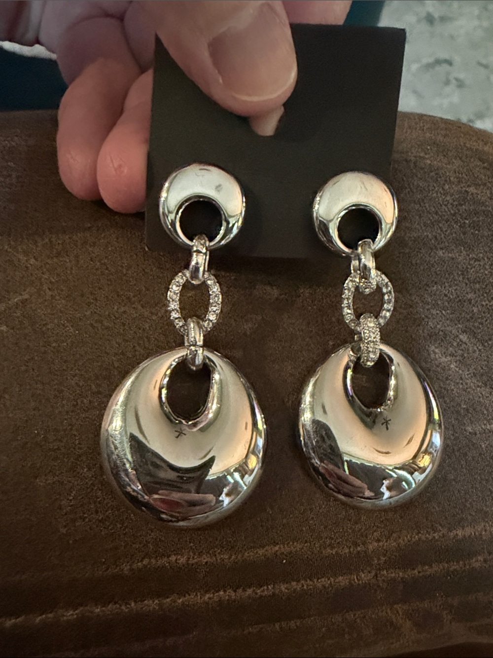 Stunning Dangle Pave’ Earrings